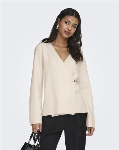 JDY - JDYPrime Life V-Neck Cardigan - Whitecap Gray